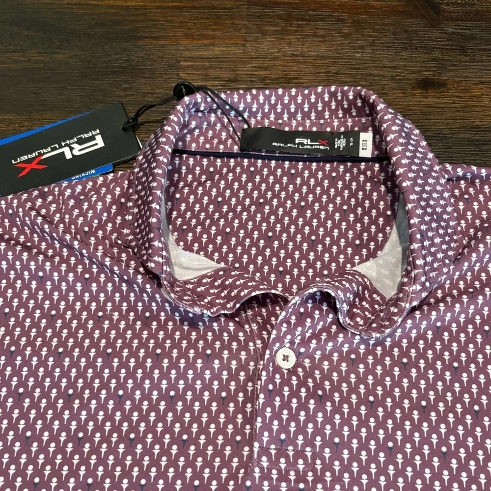 RLX Ralph Lauren NWT Short Sleeve Moisture Wicking Golf Polo Size Small